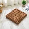 Plush Creative Biscuits Pillow Square Cookie Lifelike Food Snack Cushion Chair Car Seat Cushion Floor Yoga Mat Photo Props