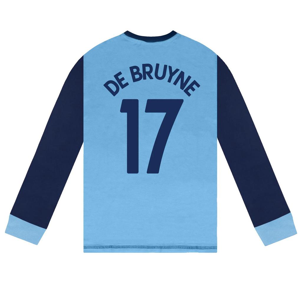 Manchester City FC Boys Kevin De Bruyne 17 Long Pyjama Set