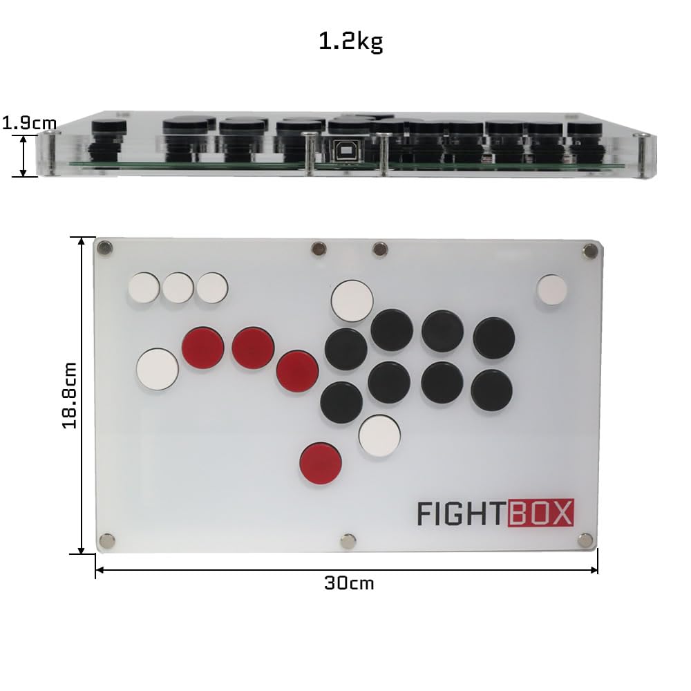 Игровой контроллер FightBox All Buttons Leverless Arcade Fight Stick, совместимый с B10-PC PC/PS3/Switch