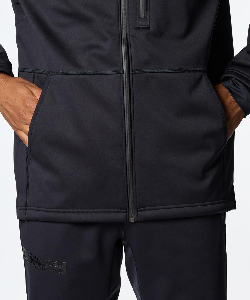 UA ЗИМНЯЯ ТРИКОТАЖНАЯ КУРТКА 3-Х СЛОЙНАЯ Черная MD [Under Armor] 3.0