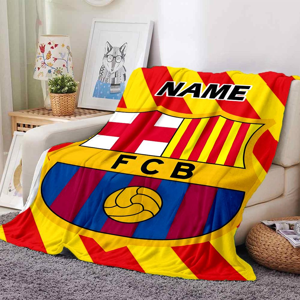 Custom Name Olympiacos FC Crest blanket for Couch & Bed, Plush Cozy Fuzzy Blanket Super Soft & Warm Blankets for Fall and Winter. 0908256