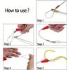 11' Fiberglass Running Electrical Wire Cable Pulling Fish Tape Kit with 5 Different Attachments & Fish Tape Tool in a Case