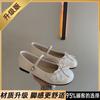 Soft Bottom Shallow Mouth with Bow Mary Jane Single Shoes Women's Summer New Flat Bottom Fashion Casual
