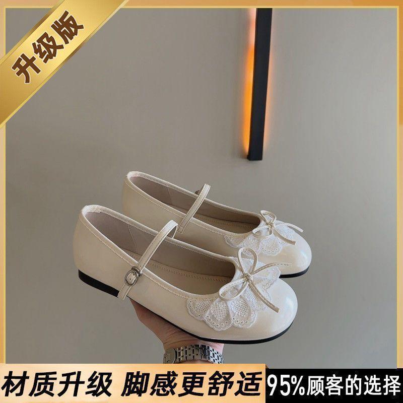 Soft Bottom Shallow Mouth with Bow Mary Jane Single Shoes Women's Summer New Flat Bottom Fashion Casual