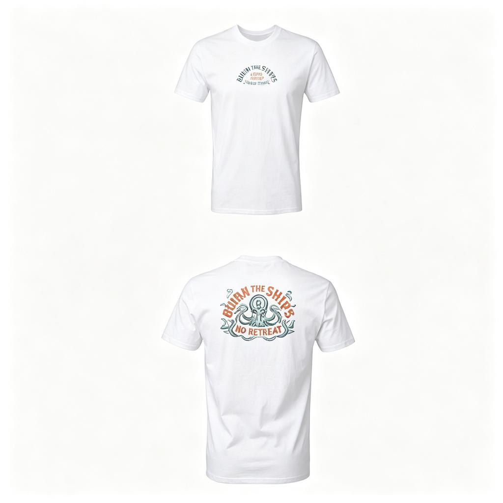 2026 Vintage Octopus Front Back Print Graphic Tshirt Kids Adults Retro Oceanstyle Streetwear Loosefit Shortsleeve Tops