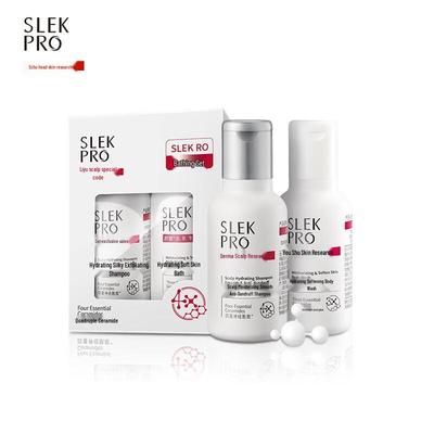 Slek PRO Набор шампуня и кондиционера для ухода за кожей головы, дорожный