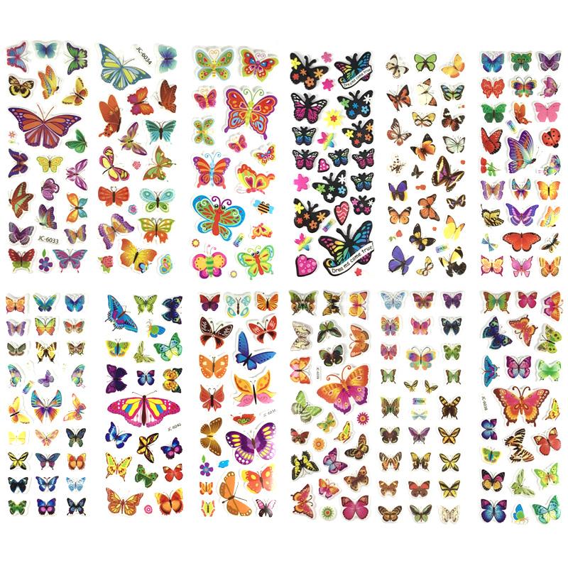 12 листов/комплект 3D наклейки с динозаврами для детей игрушки домашний декор стены мультяшная наклейка для скрапбукинга тетрадь для мальчиков этикетка для дневника