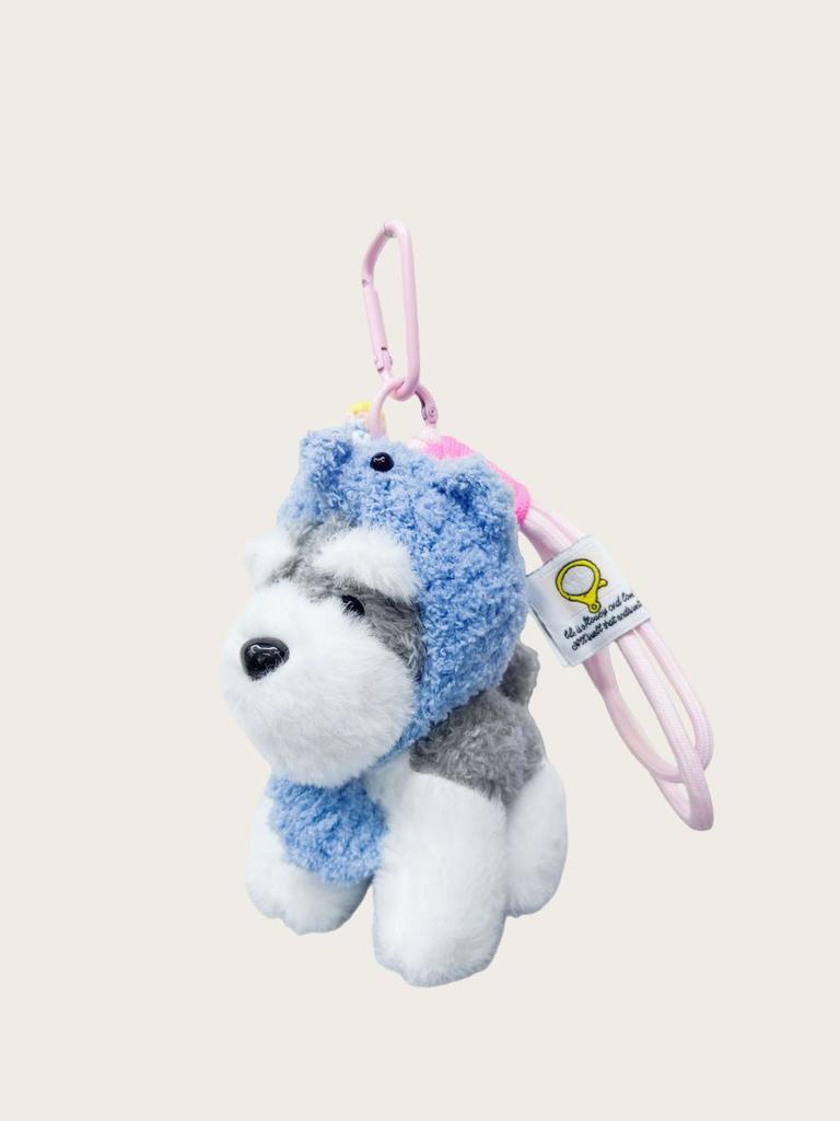 Snow Terrier Plush Keyring Bag Decor Cute Animal Pendant For Teen Gift