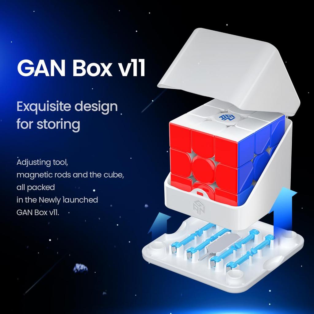 GAN 14 Maglev UV Официальный соревновательный магнитный куб Высокопроизводительный магнитный куб-пистолет 3x3 Без наклеек Легко вращающийся магический куб с покрытием Magnetism Coat, -