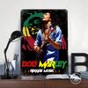 Bob Marley Reggae Music Portrait Tinplate Poster Customized Wall Art Vintage Retro Metal Signs for Living Room Decorations Decor