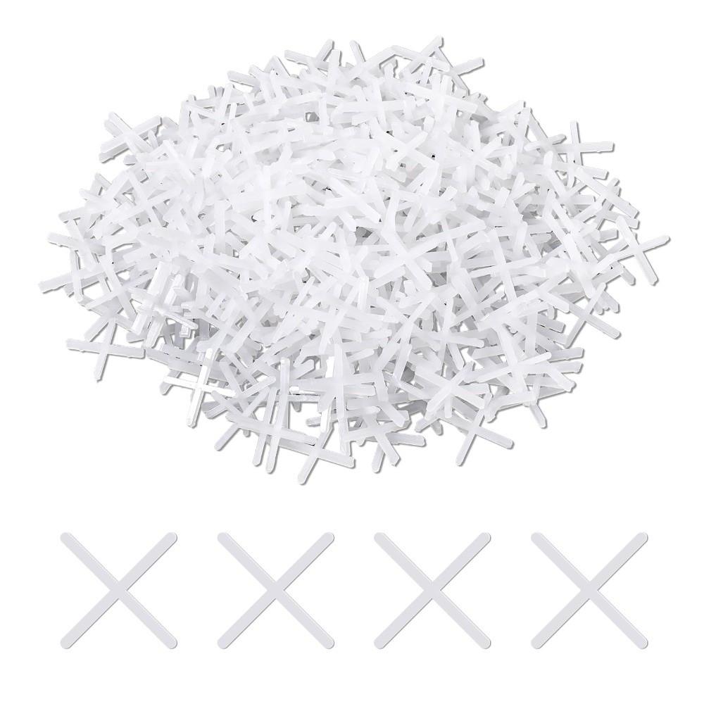 2500pcs Reusable Tile Leveling Clips 1mm 1.5mm 1/16 Inch Cross Tile Spacers Floor Leveling