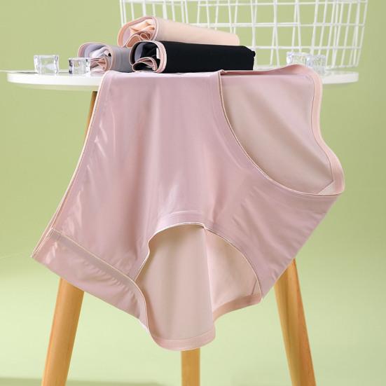 Trendy Lady Underpants Solid Color Stretchy Anti-septic