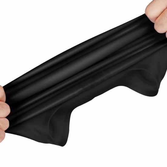 Swim Cap Elastic Put on Easily Silicone Silicone Swimcap Long Hair for Training