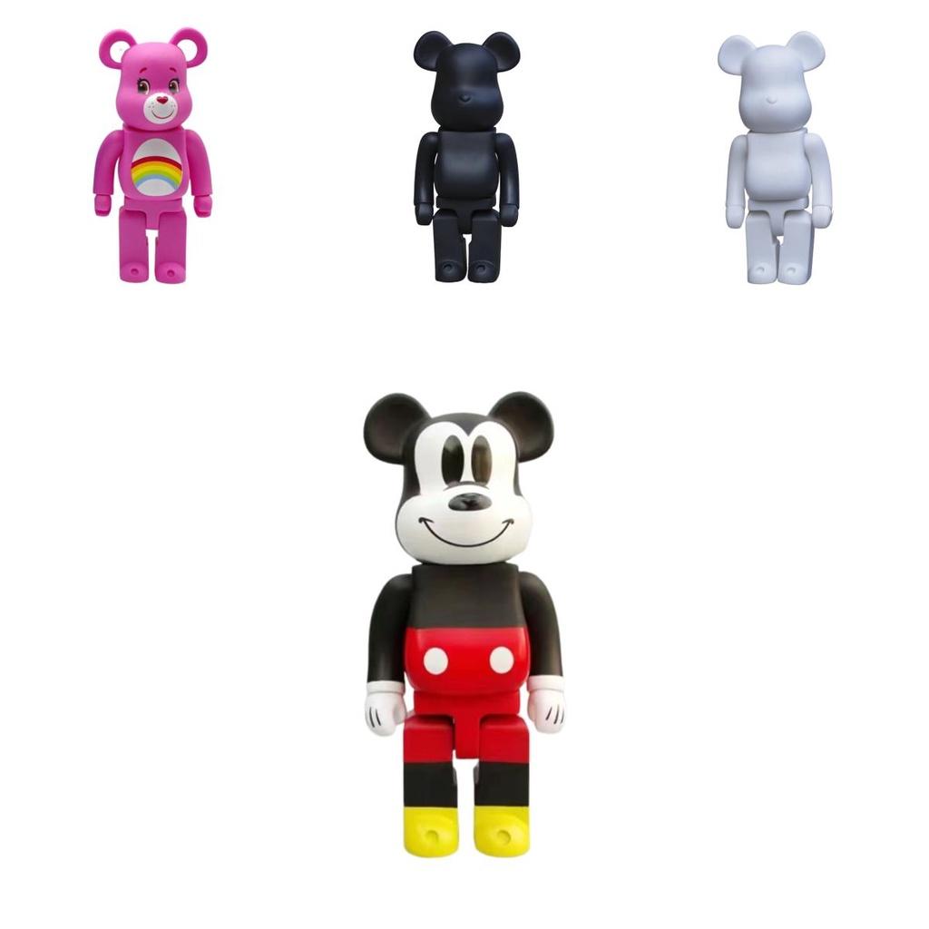 Bearbrick 400% Коллекционная фигурка из ПВХ Сорвиголовы Микки Медведь Строительный блок Модная игрушка