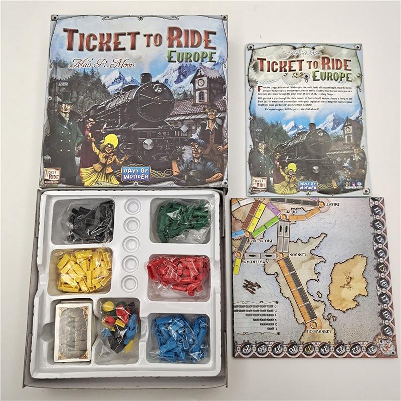 Английская версия European Ticket Tour Карточная игра European Ticket Tour Настольная игра Europe Game