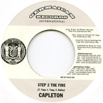 7-дюймовая пластинка CAPLETON / DR. РИНГ ДИНГ - Шаг 2 Огонь / Dancehallfieber ( GR07012 Germaican 2005 Европа Регги, Ска и Даб