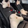 Милый медведь автомобильная подушка для шеи и поясничная подушка набор подушка для поддержки сиденья дышащий артефакт для релаксации