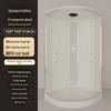 Arc-Shaped Sliding Door Enclosed Shower Room Set