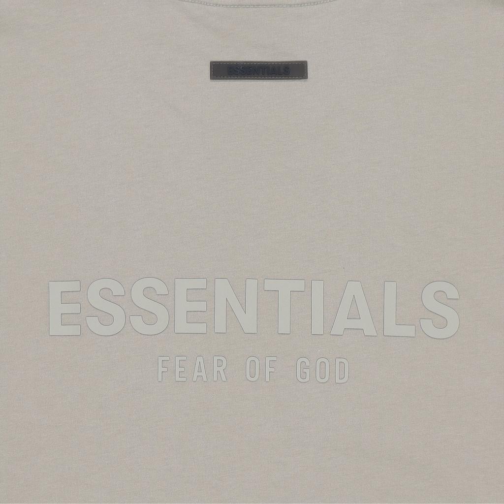 Fear of God Essentials Лонгслив SS21 с минималистичным логотипом Унисекс Топы Мох FOG-SS21-585