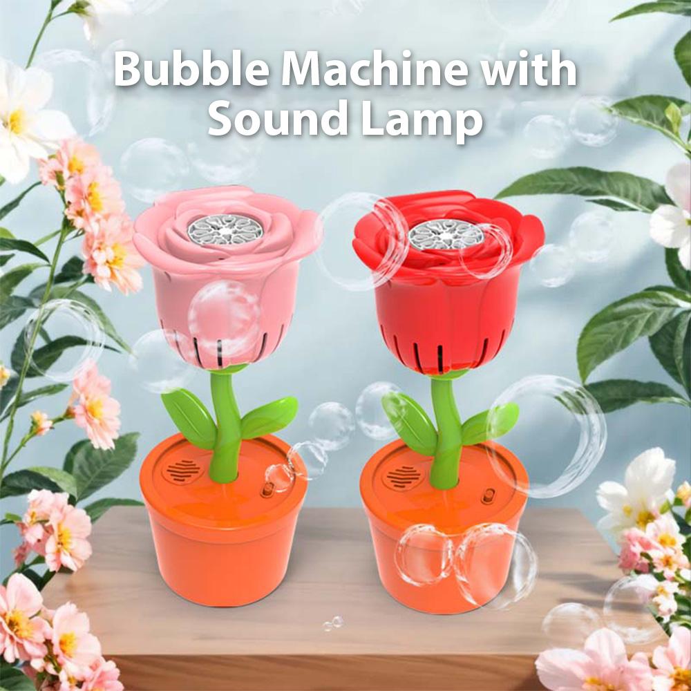 Bubble Machine with Sound Lamp Vertical Bubble Maker for Summer Birthday Outdoor Wedding Christmas