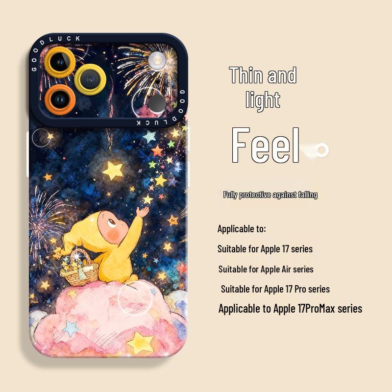 Защитный силиконовый чехол Starry Starmen для Apple 12 Mini, 13 Pro Max, 15, 16 Plus, 17