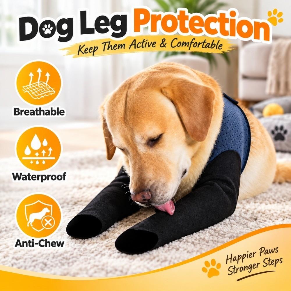 Non-Slip Dog Leg Protection Waterproof Dog Leg Sleeve Pet Gear Paw Protector Injury Assistance