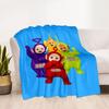 Teletubbies Friends Blanket Soft Warm Cozy Great for Sofa Livingroom Seaside All-Season Use Stylish Decor Birthday Christmas Gift Blanket