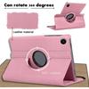 Coque + Verre Trempé pour Lenovo Tab M10 FHD Plus (2e gén) Protection Rotative 360 Synthécuir Rose