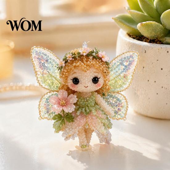 Beaded Animal Craft Set 1 3D DIY Kit, Beading Art Crafts Kit with Beadwork Instructions, Handmade Insect Bird Fairy for Kids Adults Beginners