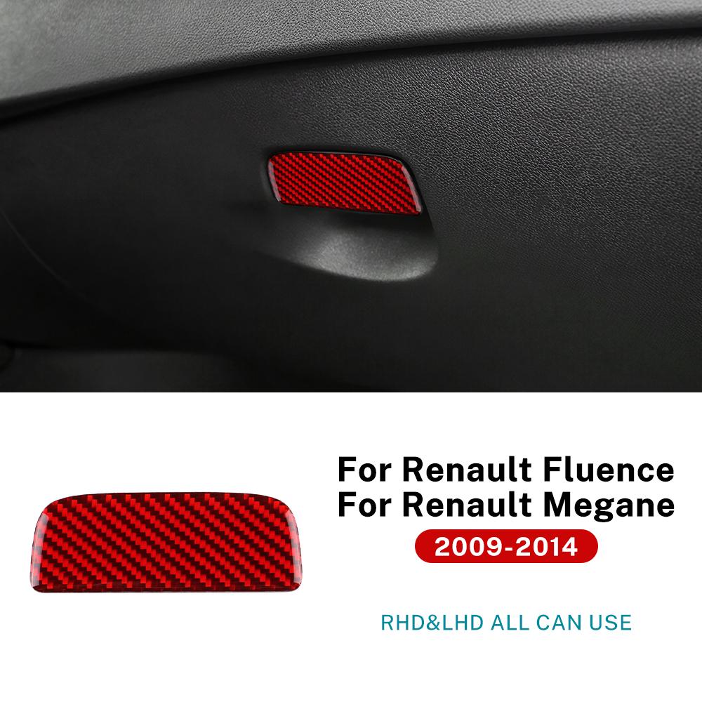 Наклейка из настоящего мягкого углеволокна для Renault Megane Fluence 3 RS 2009 2010 2011 2012 2013 2014 LHD RHD Отделка переключателя бардачка