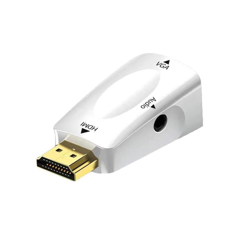 HDMI-штекер в VGA-гнездо конвертер с высокой четкостью гнездо головка для адаптера монитор проектор телевизор со звуком