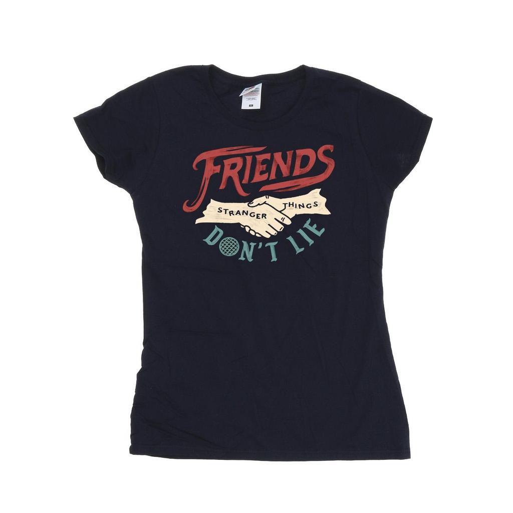 Netflix Womens/Ladies Stranger Things Friends Don´t Lie Hands Cotton T-Shirt