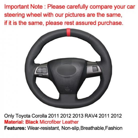 Чехол на руль автомобиля ручной работы для Toyota Corolla 2011-2013 RAV4 2011 2012