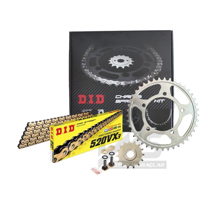 Did-Jt 2004-2010 Honda CRF 250 R Uyumlu Zincir Dişli Set Gold (Sarı) Renk