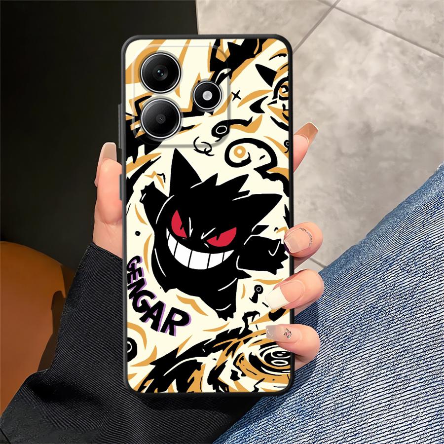 Крутой чехол для телефона Pokemon Gengar для Xiaomi Redmi Note 13 Pro Plus 9 12 Pro 7 8 11s 12s 11 14 10 10S 9S Funda