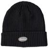 Dickies Custom-Made CALIF Ribbed Knit Cap with Logo Patch, Watch Cap, Unisex Acrylic Beanie, Solid Color, 874 (Free Size, (00) Black) Glt-dk006
