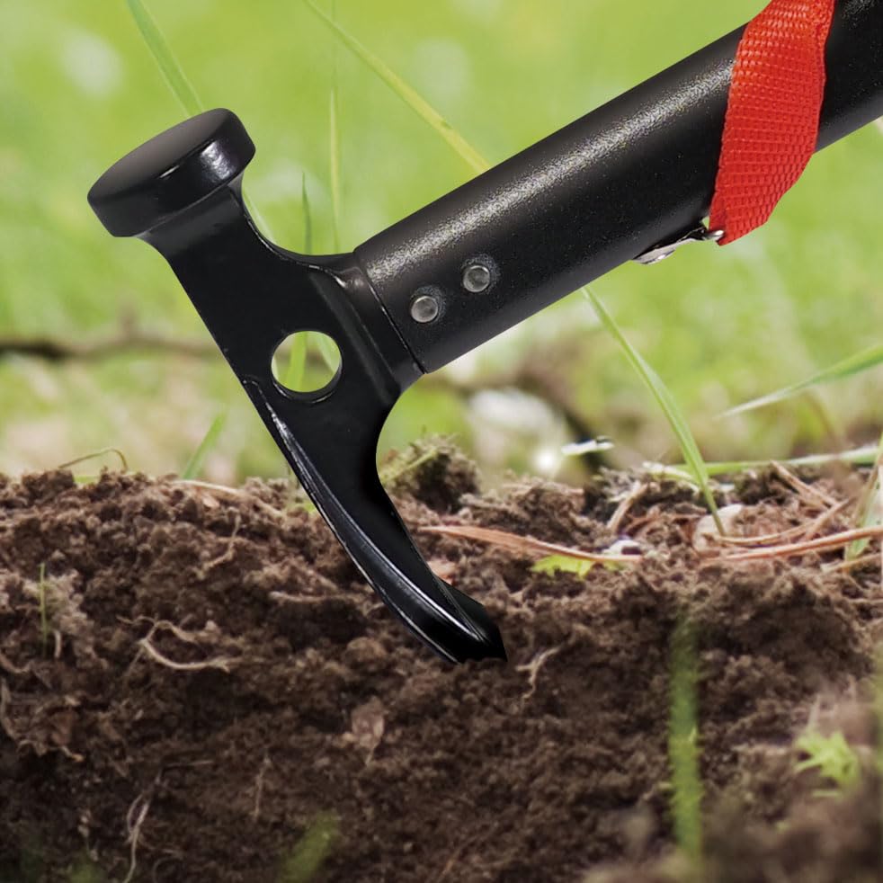 montagna 3WAY hammer peg remover black W11 x D4 x H31cm 4554 (hammer shovel) approx.