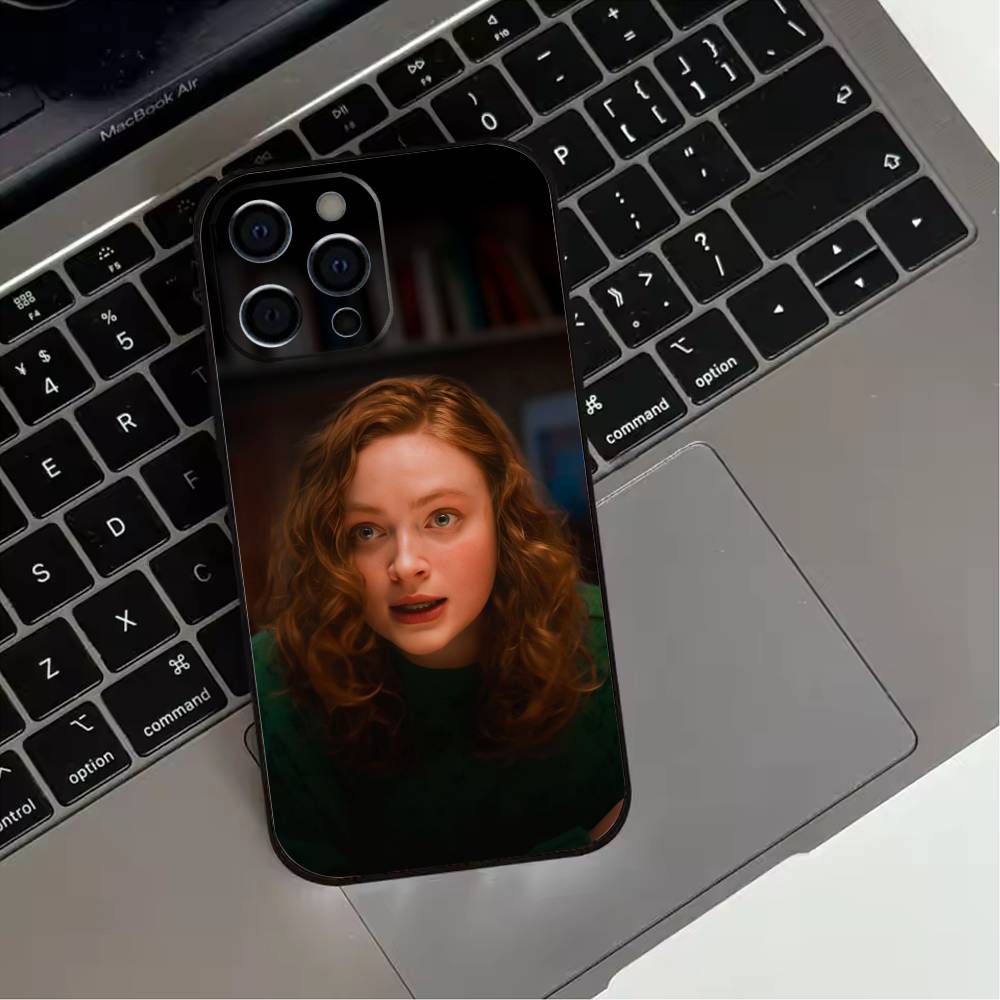 A-Актриса S-Сэди Синк Чехол для телефона для iPhone 17,16,15,14,13,12,11 Plus,Pro Max,XS,Мягкий силиконовый черный чехол