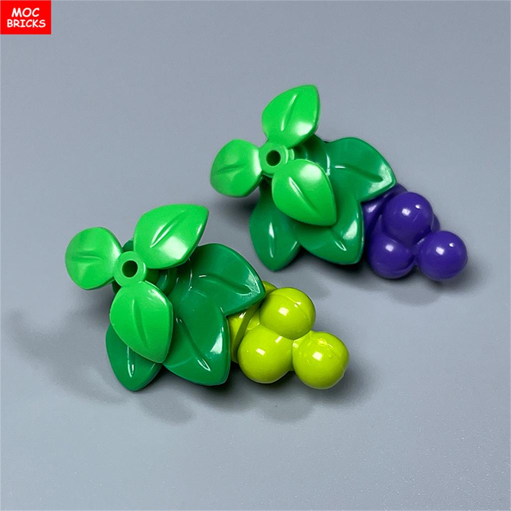 MOC Bricks Square Grape Trellis City Farm Vineyard Garden Scene Accessories Educational Building Blocks Model Kids Toys Gifts