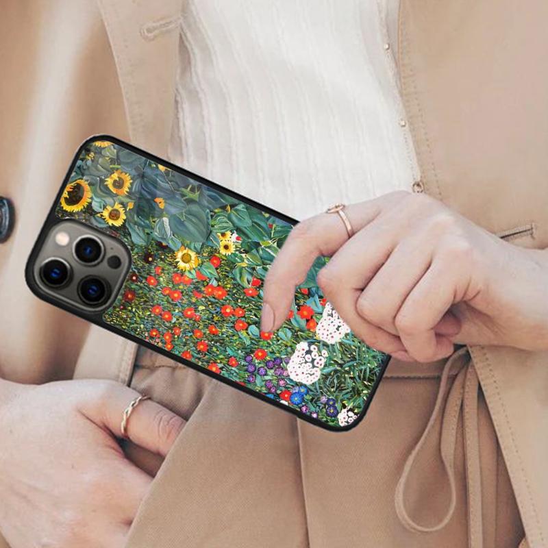 Звездная ночь Климт Поцелуй Магнитный Чехол для Телефона для APPLE iPhone 17 Air 16 14 13 12 Pro Max 15 Plus Беспроводная Зарядка MagSafe Чехол