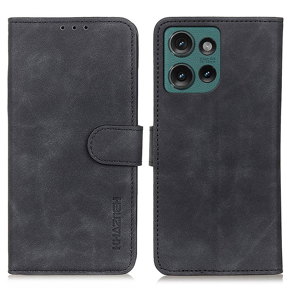 KHAZNEH For Motorola Edge 50 Neo 5G/Moto S50 5G/Thinkphone 25 5G Case Retro PU Leather Wallet Stand Phone Cover