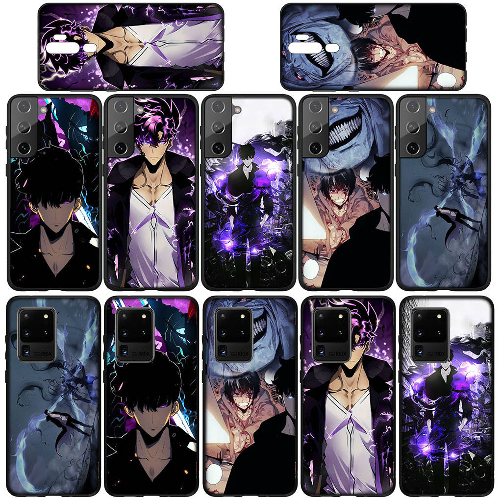 Чехол для телефона Samsung Galaxy S24 S23 iPhone 16 15 14 Xiaomi Redmi Note 13 12 11 Plus 10 9 Pro Max X XR OPPO Huawei Cartoon Solo Leveling Arise Cover