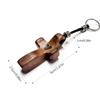 Artisanal Walnut Wood Cross Keychain Handheld Wooden Cross,Cross Key Chain,Fingertip Stress Relief Gifts Pocket Small Cross