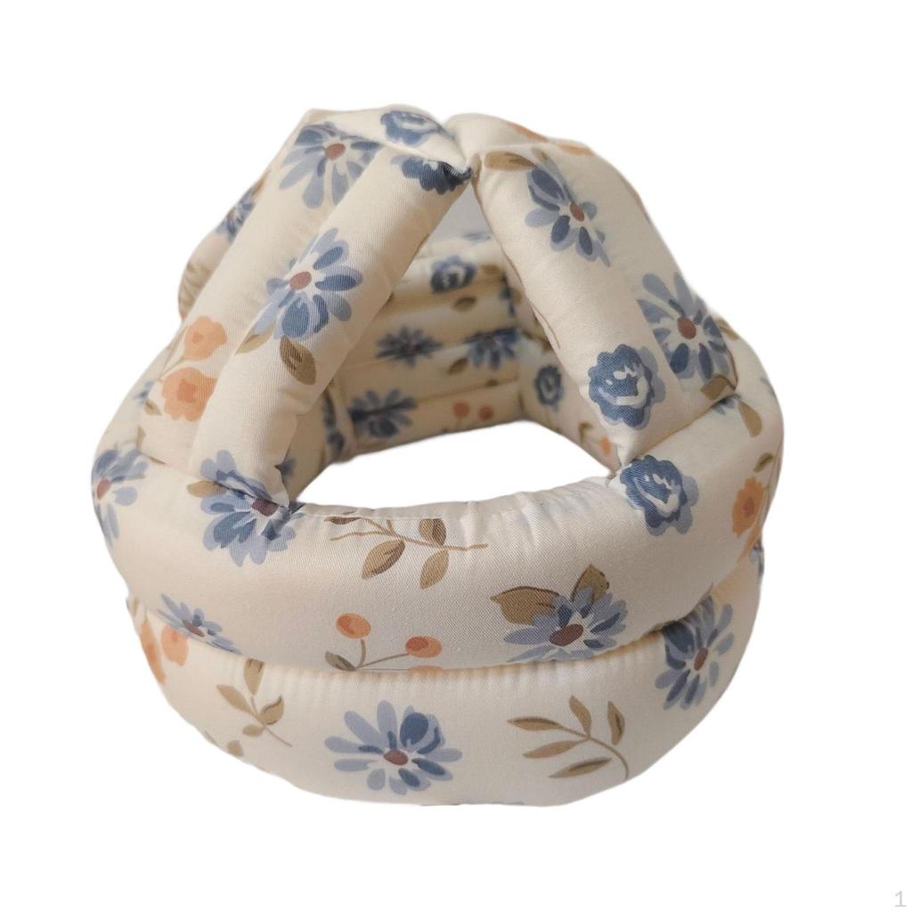 Шляпа для защиты от падений Мягкая Защитная для пожилых людей для взрослых Покупки Коридор синий цветок