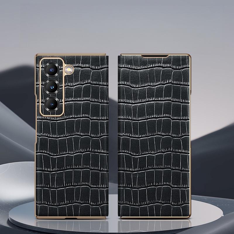 Чехол-книжка с магнитной застежкой для телефона Samsung Z Fold 7, защитный чехол с узором под крокодила, совместимый с Samsung Z Fold 6 5 4