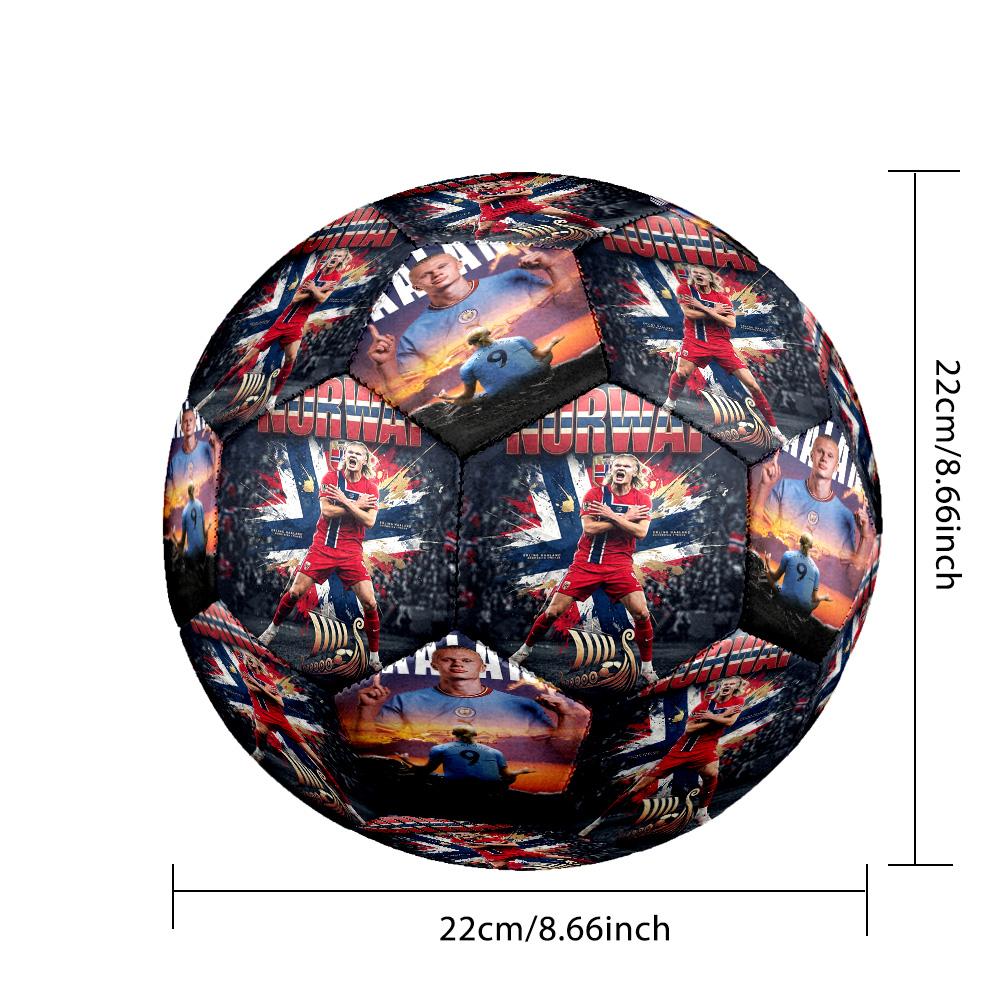 Haaland Norway National Football Team Size 5 Soccer Ball Machine Sewn Indooroutdoor Universal Football Perfect Gift For Sports Enthusiasts