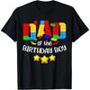 Master Builder Dad of The Birthday Boy Toys Brick Builder T-Shirt Funny T Shirts Tops Women Men Clothing Ropa Mujer