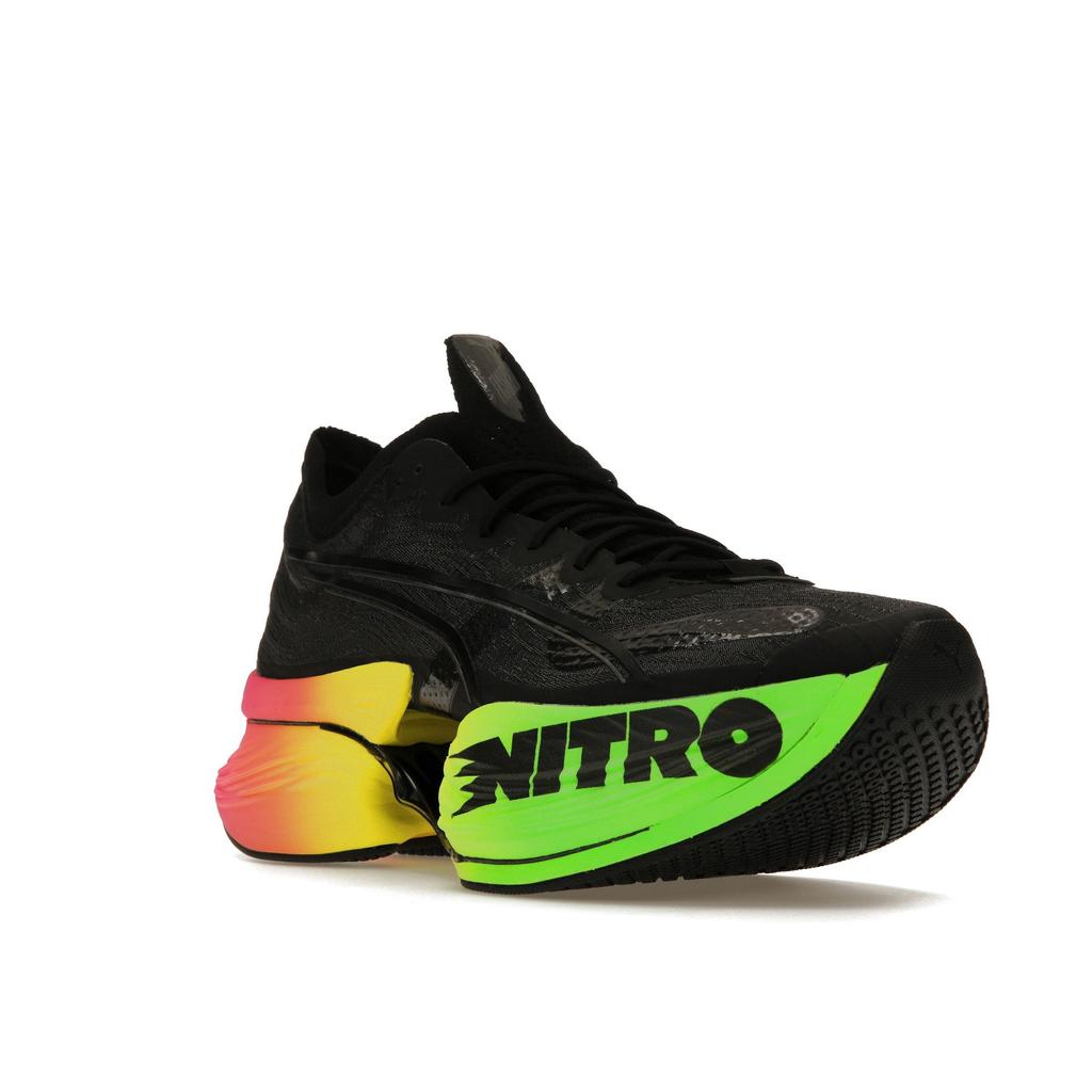 Puma Кроссовки Fastroid Nitro Futrograde Мужские Черные Зеленые-Gecko 379068-01