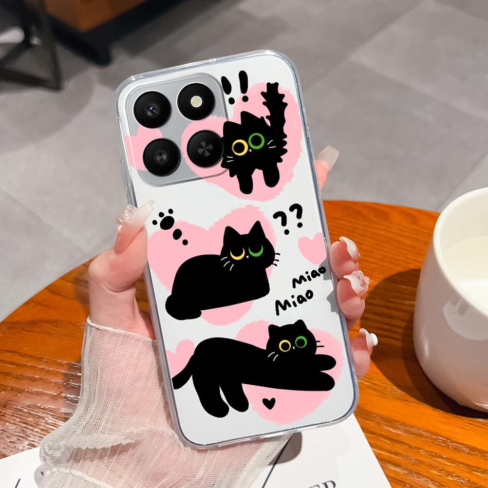 For Honor 400 Smart Phone Case Leisure Style Patterns Soft Silicone TPU Transparent Lightweight Cover For Honor400 Smart Bumper