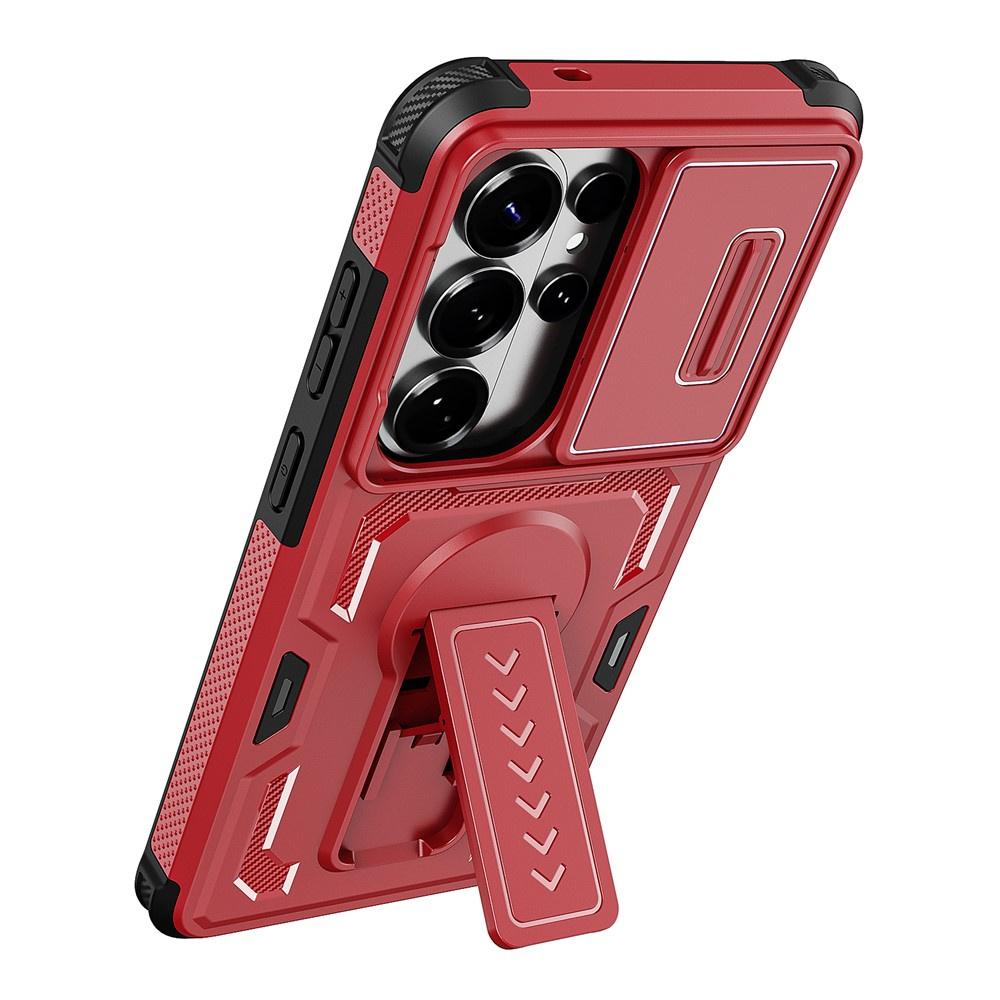 Armored case for Samsung Galaxy S26 Ultra, with stand, red